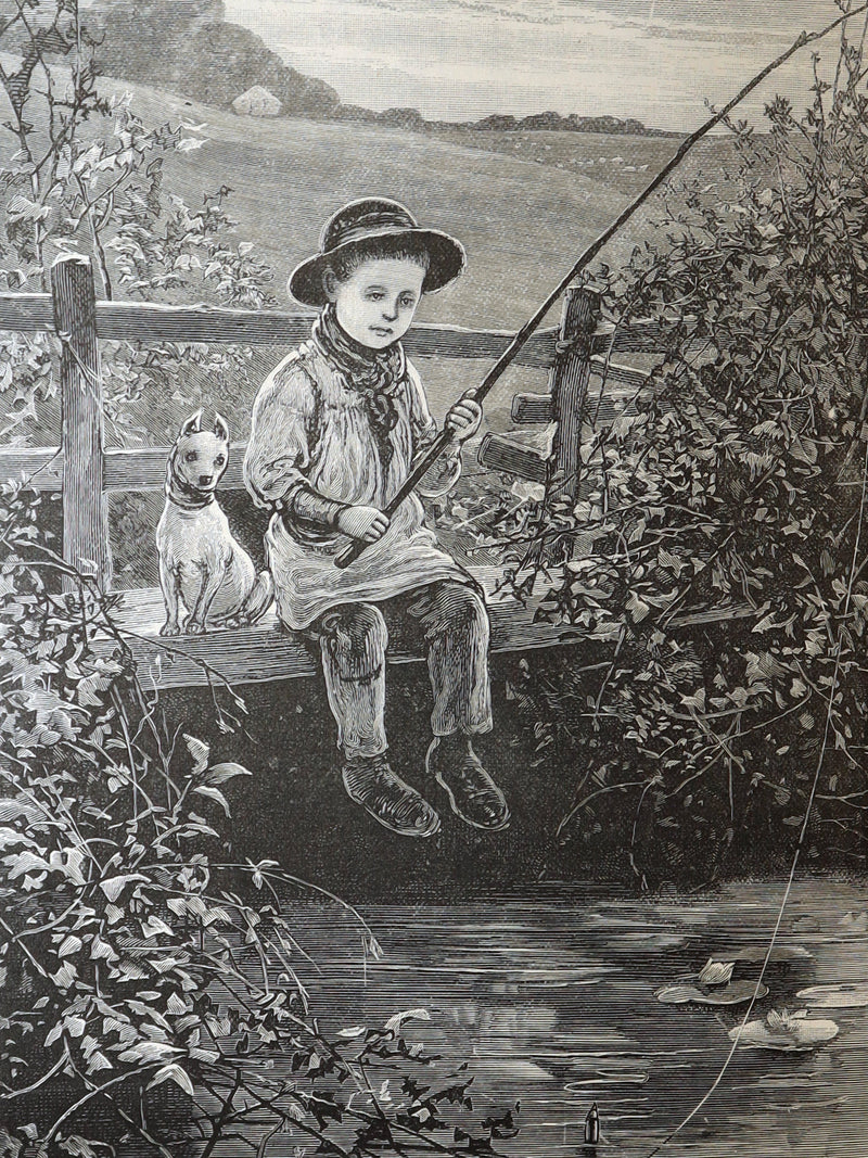 1886 Rare Victorian Book - Little Wide-Awake, Illustrated Magazine for Children