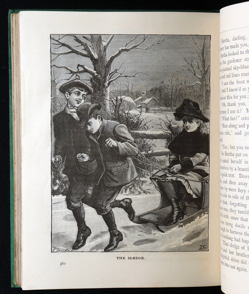 1886 Rare Victorian Book - Little Wide-Awake, Illustrated Magazine for Children