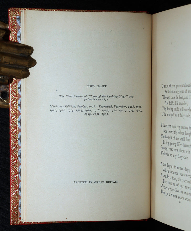 1935 Riviere Binding - Through the Looking-Glass and What Alice Found There