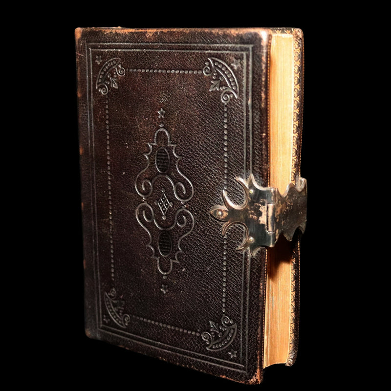 1850 Rare Greek New Testament - Novum Testamentum with Clasp and Maps