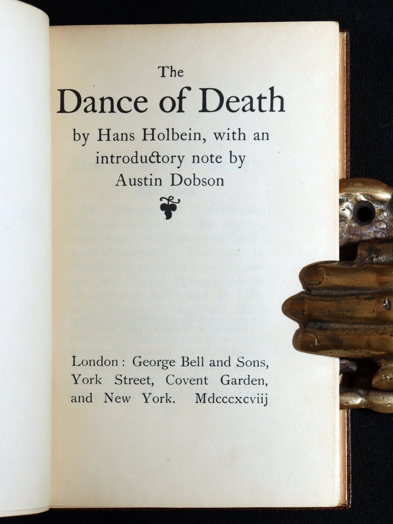 1898 Fine Riviere Binding - The Dance of Death by Hans Holbein, Illustrated