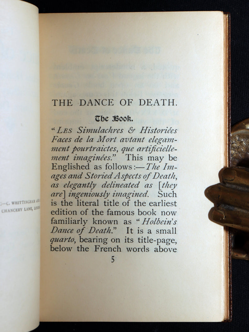 1898 Fine Riviere Binding - The Dance of Death by Hans Holbein, Illustrated