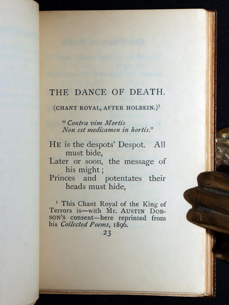 1898 Fine Riviere Binding - The Dance of Death by Hans Holbein, Illustrated