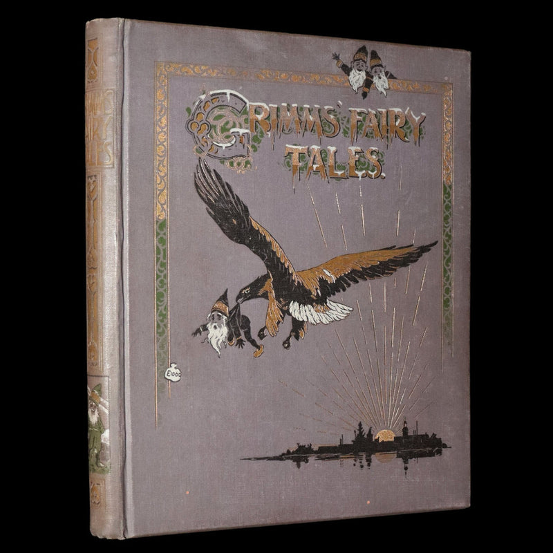 1898 Rare Book - Grimm’s Fairy Tales Illustrated in color by Ada Dennis