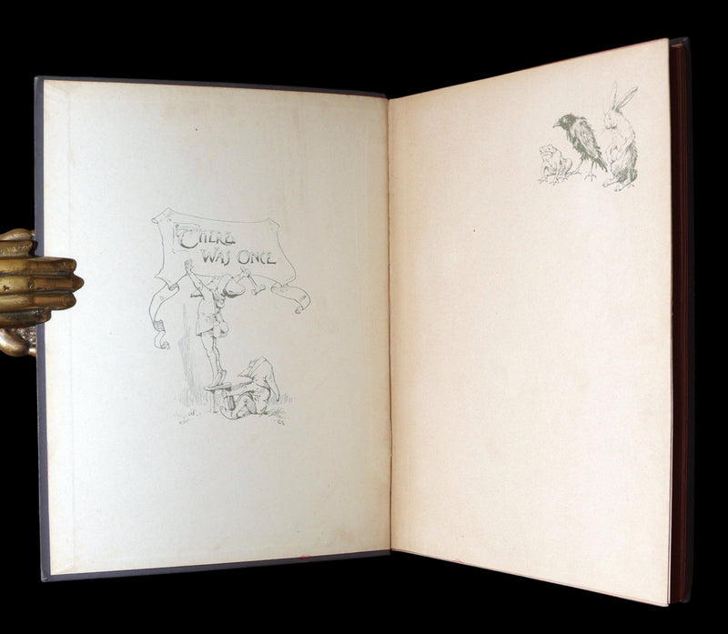 1898 Rare Book - Grimm’s Fairy Tales Illustrated in color by Ada Dennis