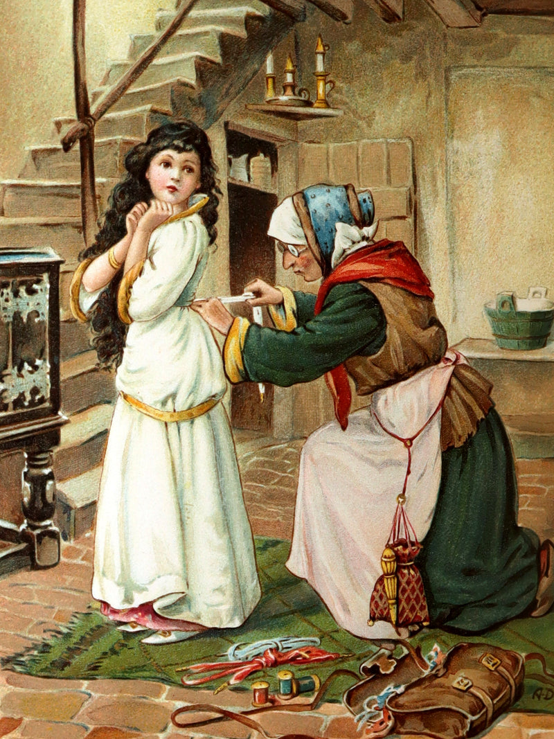1898 Rare Book - Grimm’s Fairy Tales Illustrated in color by Ada Dennis