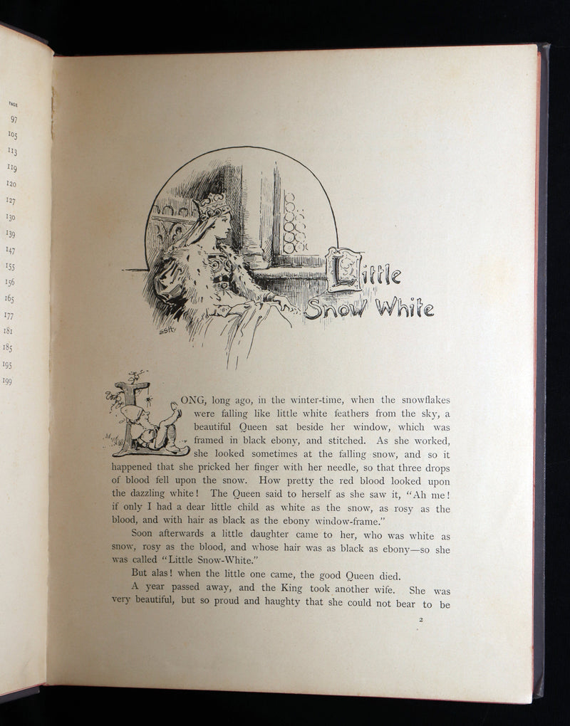 1898 Rare Book - Grimm’s Fairy Tales Illustrated in color by Ada Dennis