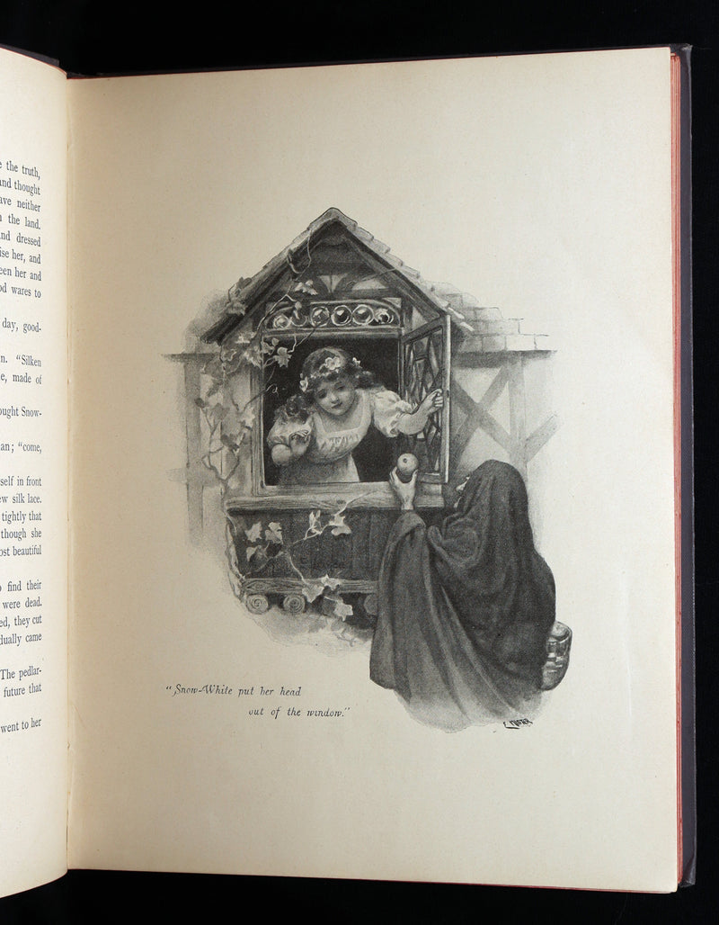 1898 Rare Book - Grimm’s Fairy Tales Illustrated in color by Ada Dennis
