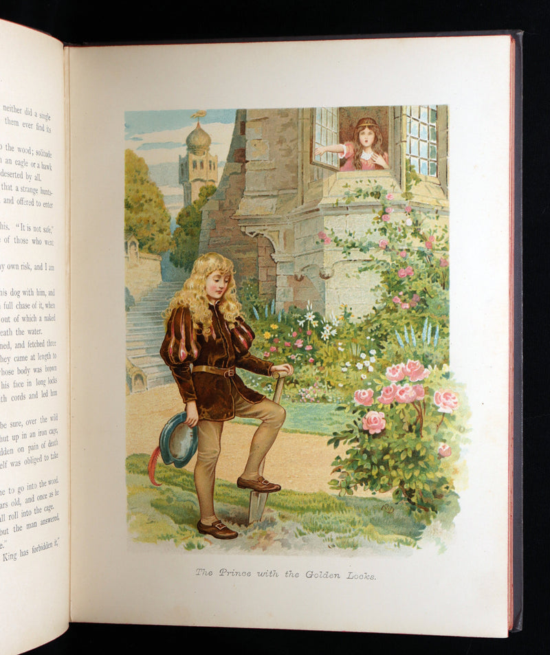 1898 Rare Book - Grimm’s Fairy Tales Illustrated in color by Ada Dennis