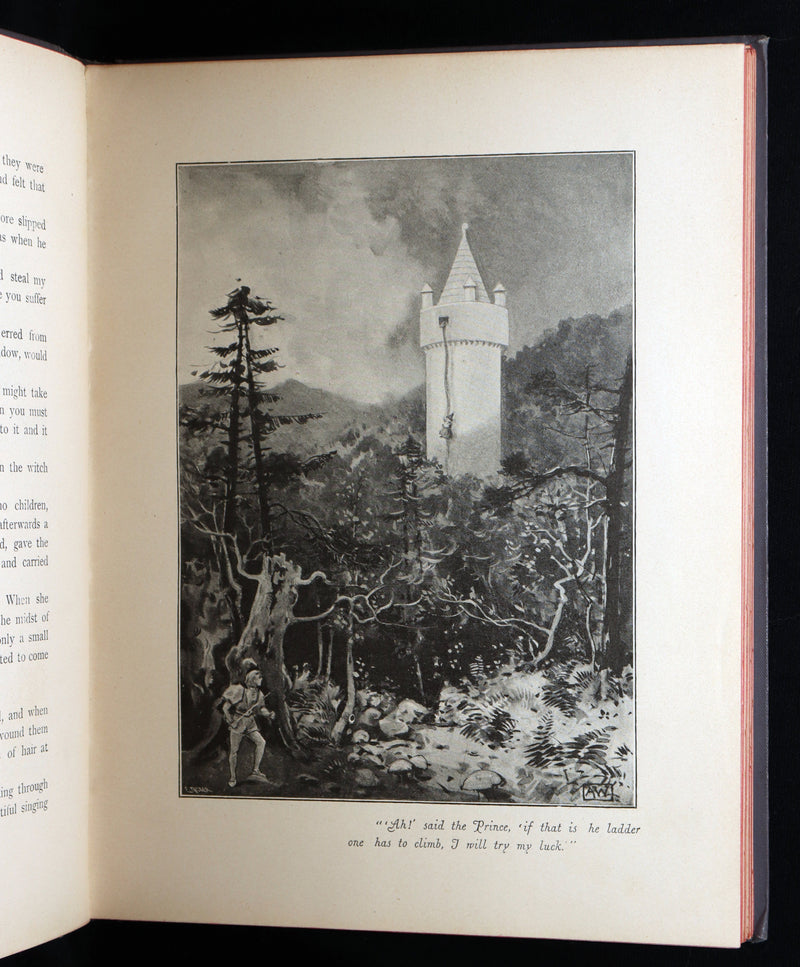 1898 Rare Book - Grimm’s Fairy Tales Illustrated in color by Ada Dennis