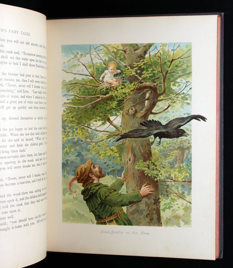 1898 Rare Book - Grimm’s Fairy Tales Illustrated in color by Ada Dennis