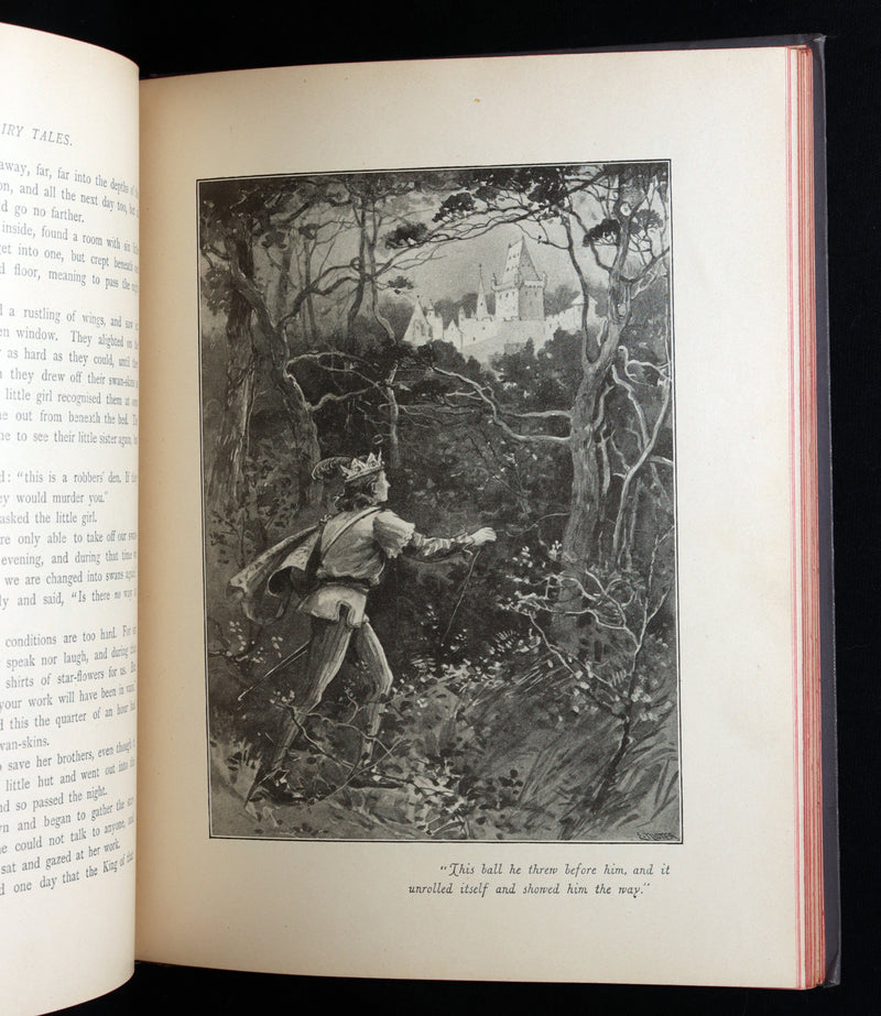 1898 Rare Book - Grimm’s Fairy Tales Illustrated in color by Ada Dennis
