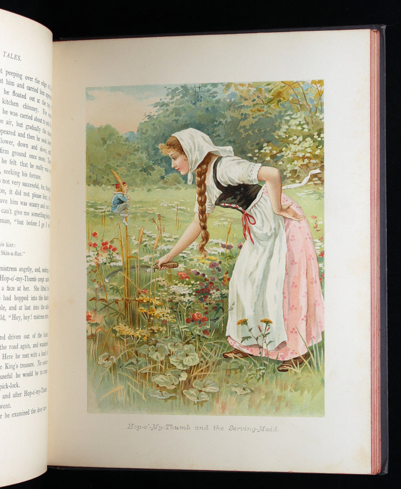 1898 Rare Book - Grimm’s Fairy Tales Illustrated in color by Ada Dennis