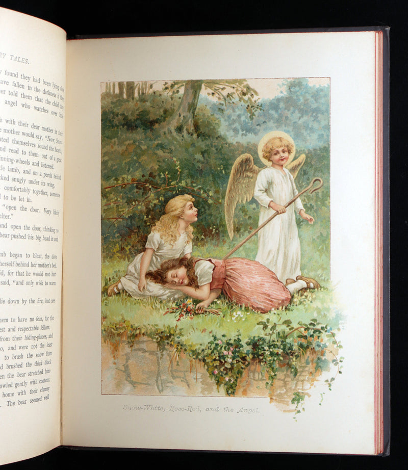 1898 Rare Book - Grimm’s Fairy Tales Illustrated in color by Ada Dennis