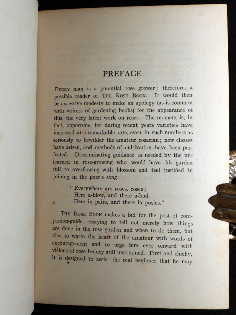 1913 Scarce First Edition - The Rose Book by H.H. Thomas, Illustrated