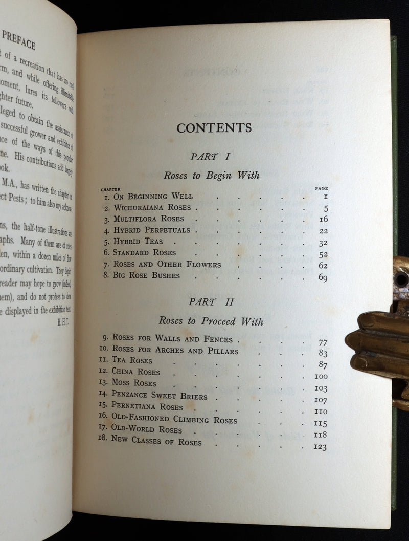 1913 Scarce First Edition - The Rose Book by H.H. Thomas, Illustrated