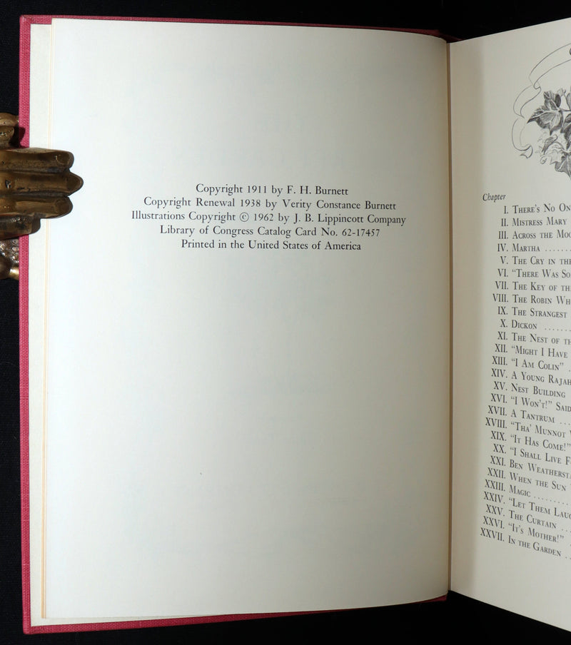 1962 Tasha Tudor First Illustrated Edition - The Secret Garden by F. H. Burnett