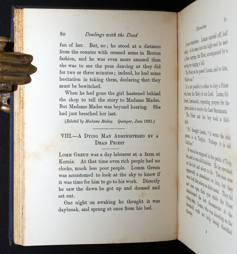 1898 Rare First Edition - Dealings with the Dead, From La Légende de la Mort