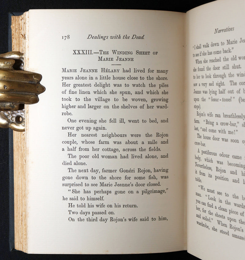 1898 Rare First Edition - Dealings with the Dead, From La Légende de la Mort