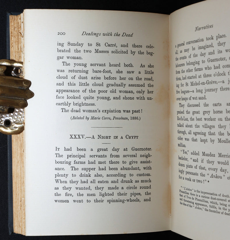 1898 Rare First Edition - Dealings with the Dead, From La Légende de la Mort