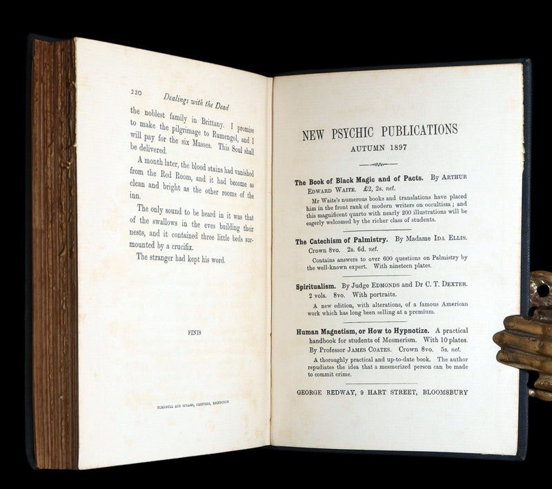1898 Rare First Edition - Dealings with the Dead, From La Légende de la Mort