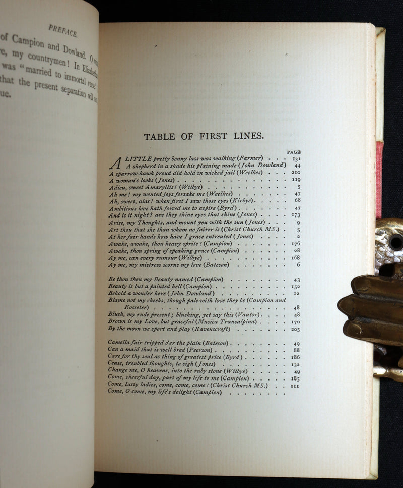1897 Arts and Crafts binding - Lyrics from the Song-Books of the Elizabethan Age