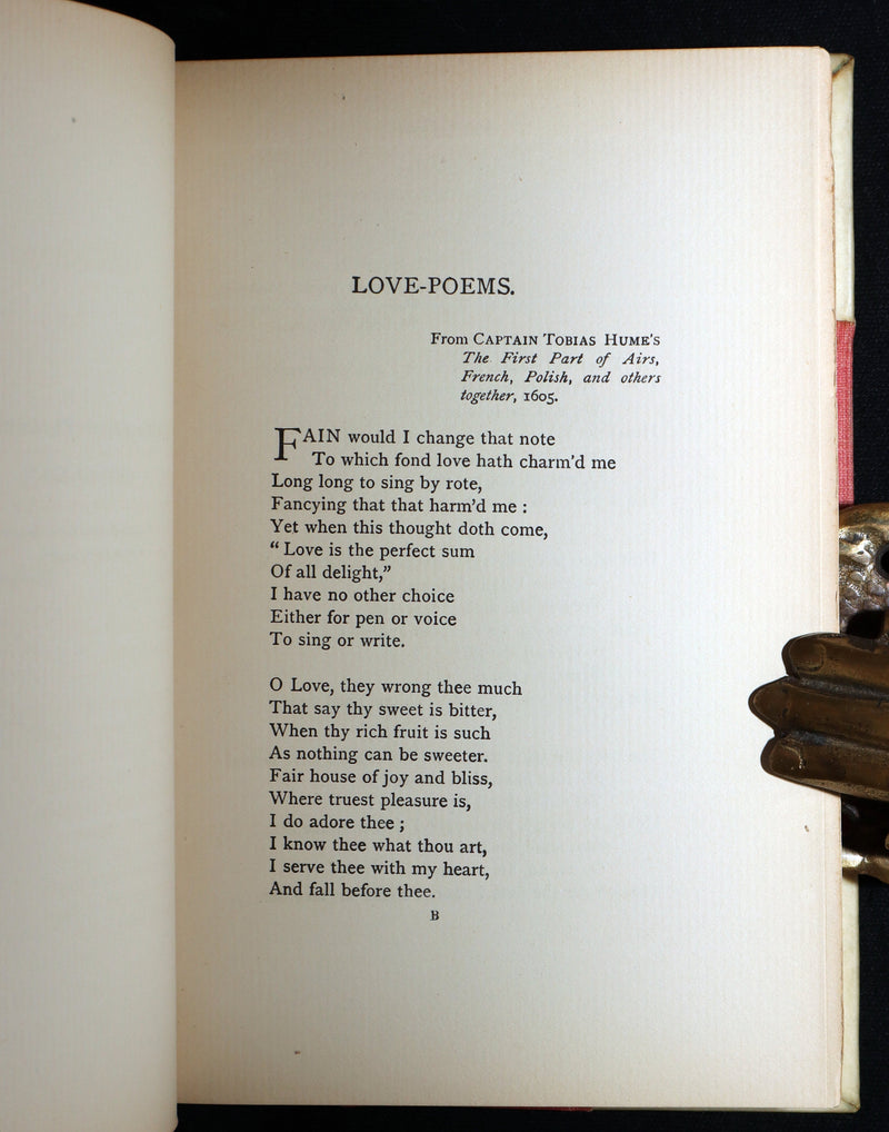 1897 Arts and Crafts binding - Lyrics from the Song-Books of the Elizabethan Age