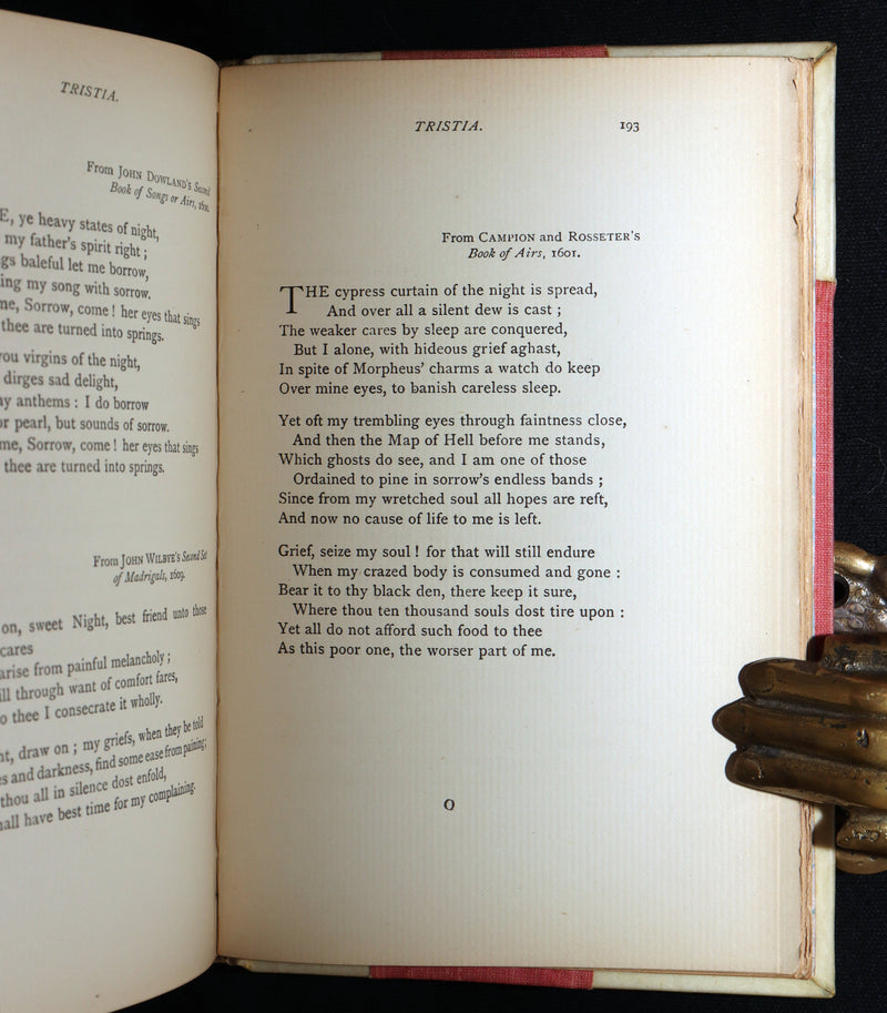 1897 Arts and Crafts binding - Lyrics from the Song-Books of the Elizabethan Age