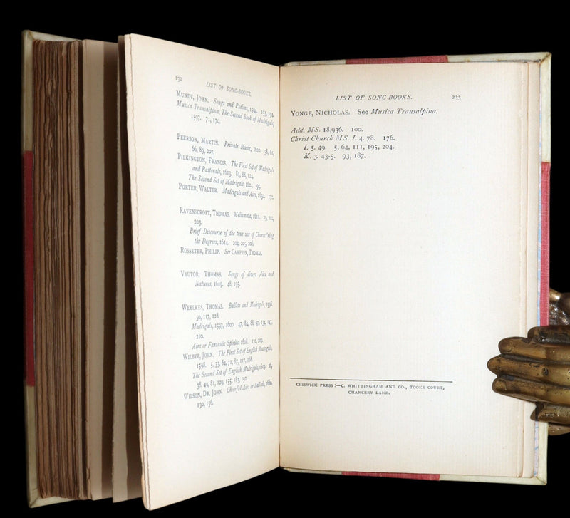 1897 Arts and Crafts binding - Lyrics from the Song-Books of the Elizabethan Age