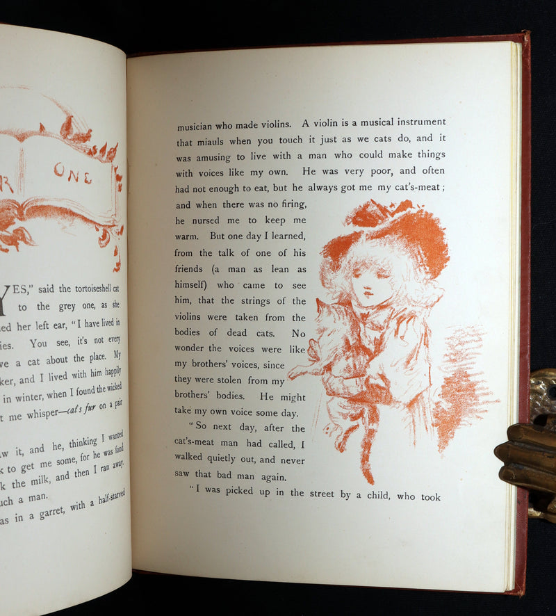 1895 Scare First Edition - Cat Stories, Pussy Tales by E. Nesbit