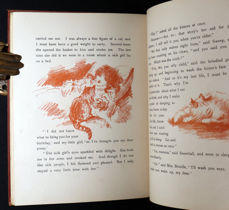 1895 Scare First Edition - Cat Stories, Pussy Tales by E. Nesbit