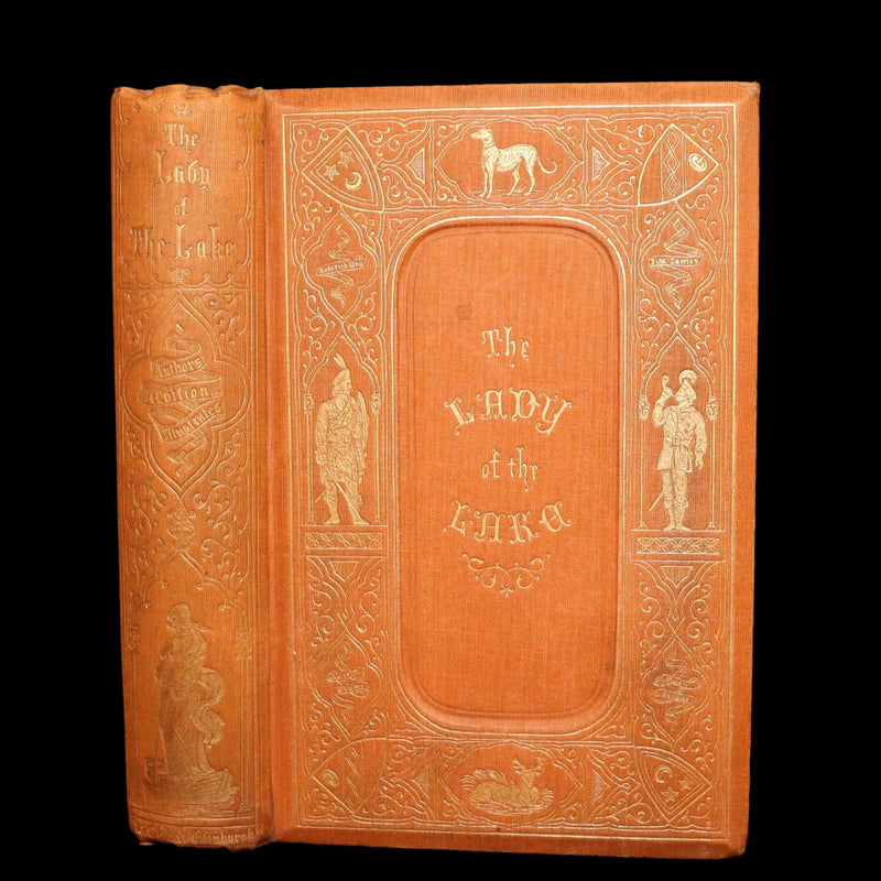 1853 Rare Book - Lady of the Lake by Sir Walter Scott, Illustrated