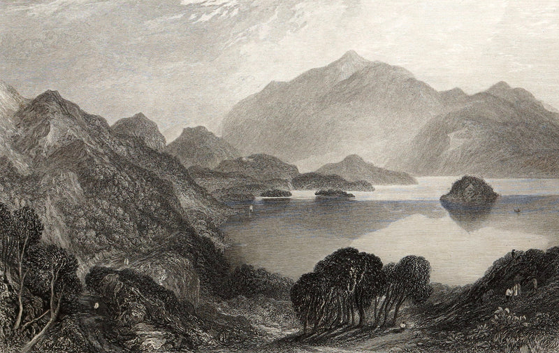 1853 Rare Book - Lady of the Lake by Sir Walter Scott, Illustrated