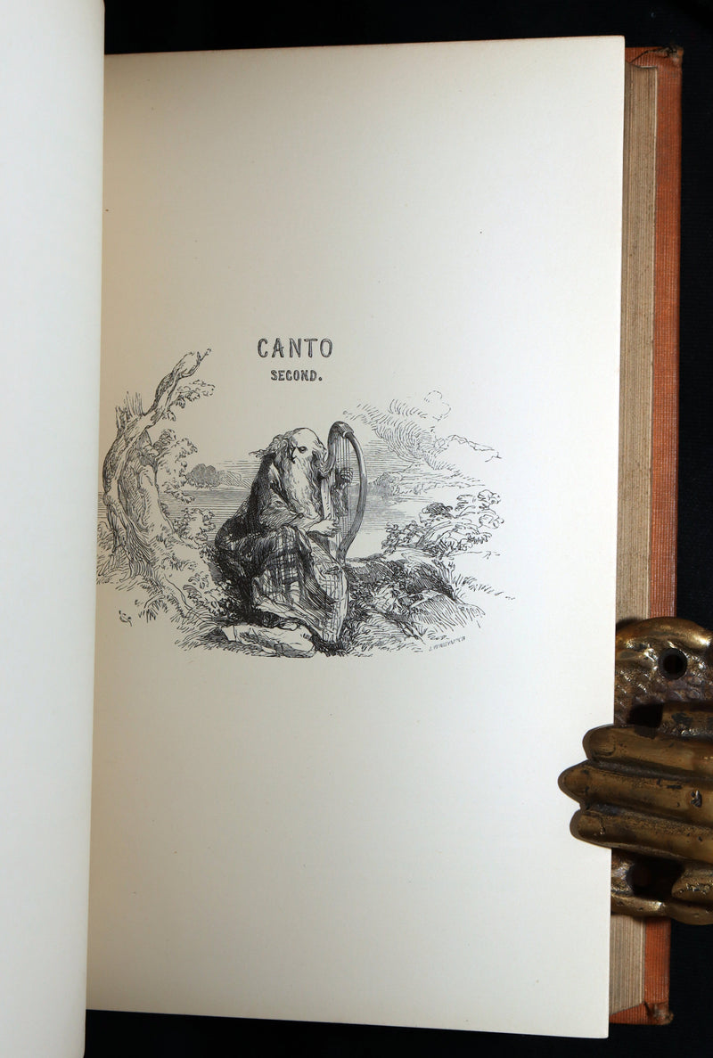 1853 Rare Book - Lady of the Lake by Sir Walter Scott, Illustrated