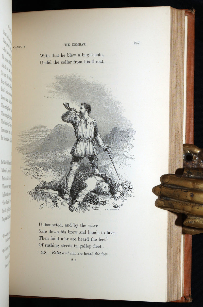 1853 Rare Book - Lady of the Lake by Sir Walter Scott, Illustrated