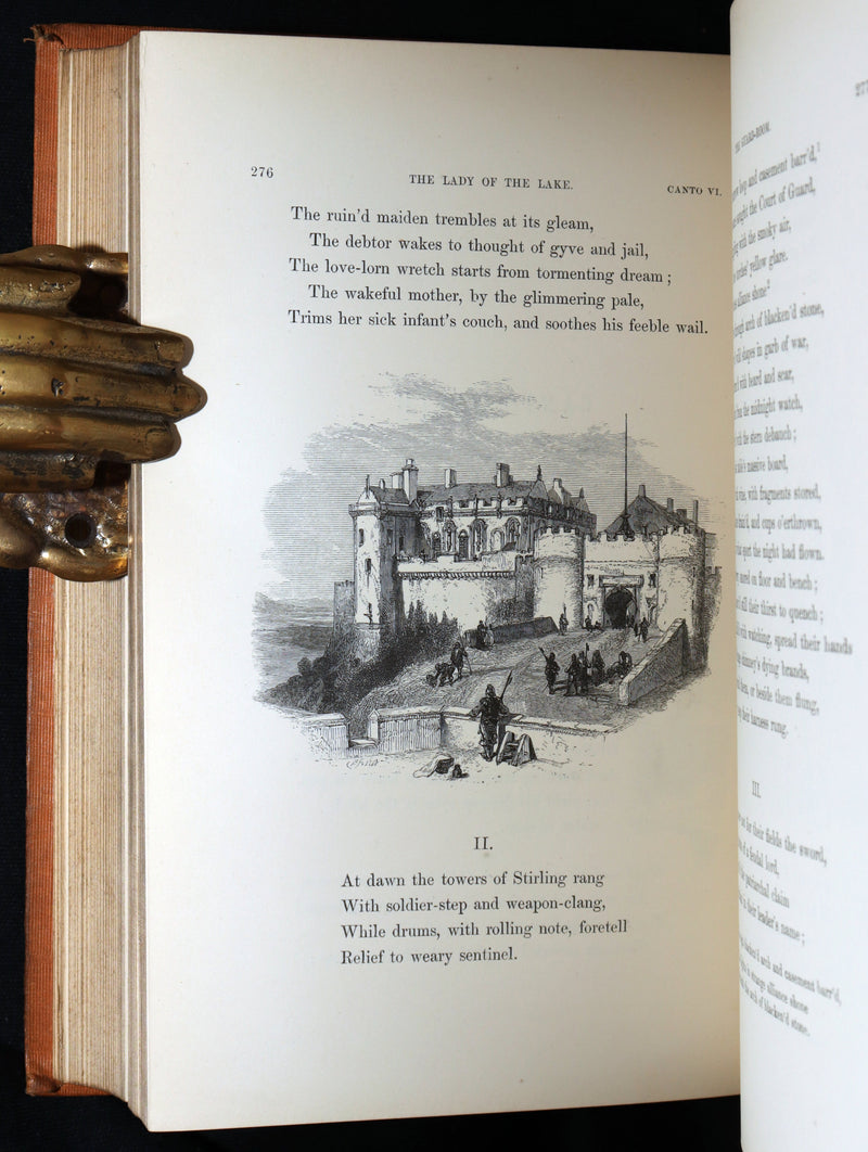 1853 Rare Book - Lady of the Lake by Sir Walter Scott, Illustrated