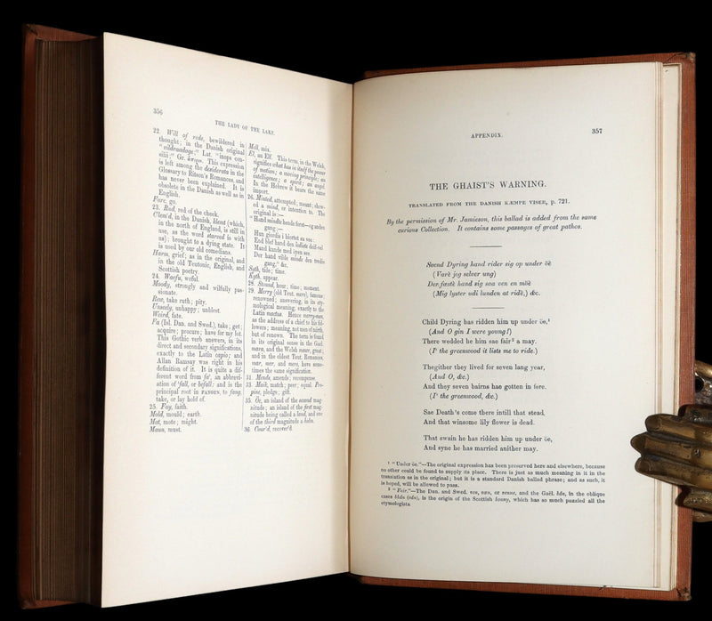 1853 Rare Book - Lady of the Lake by Sir Walter Scott, Illustrated