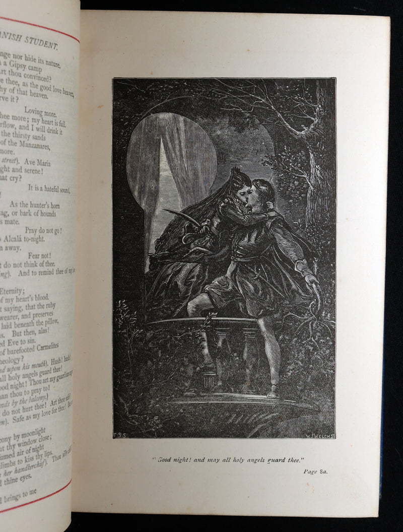 1882 Rare Book - The Poetical Works of Henry W. Longfellow, Illustrated