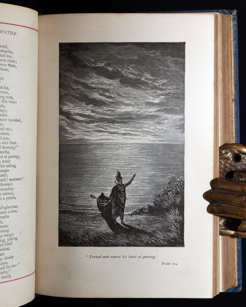 1882 Rare Book - The Poetical Works of Henry W. Longfellow, Illustrated