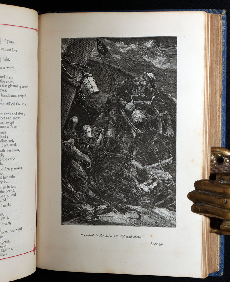 1882 Rare Book - The Poetical Works of Henry W. Longfellow, Illustrated