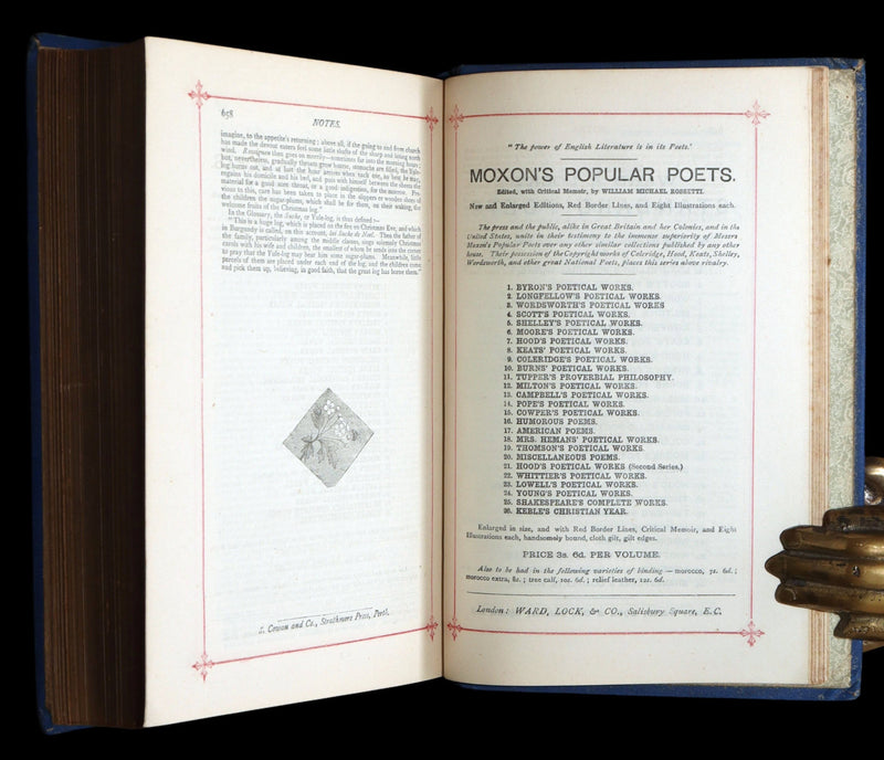1882 Rare Book - The Poetical Works of Henry W. Longfellow, Illustrated