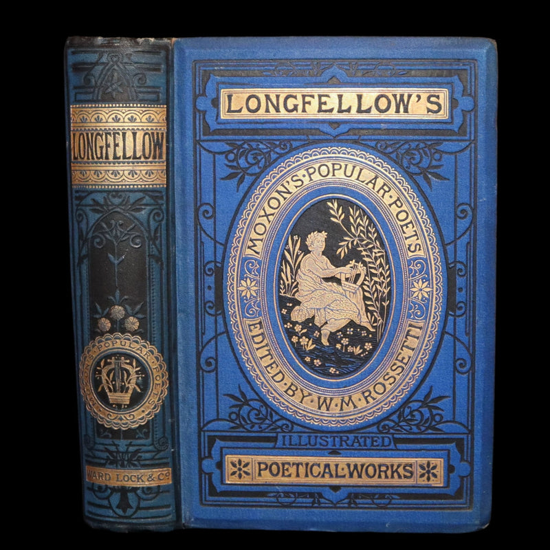 1882 Rare Book - The Poetical Works of Henry W. Longfellow, Illustrated