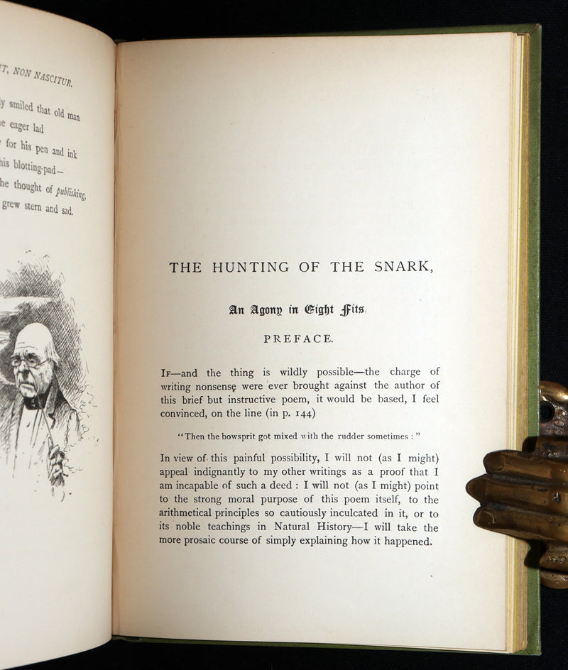1883 Rare 1stED - Rhyme? And Reason?, The Hunting of the Snark by Lewis Carroll