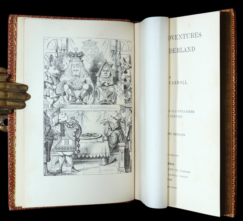 1899 Rare Zaehnsdorf Binding - Alice’s Adventures in Wonderland by Lewis Carroll