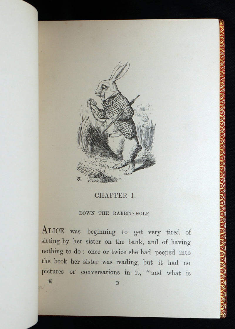 1899 Rare Zaehnsdorf Binding - Alice’s Adventures in Wonderland by Lewis Carroll