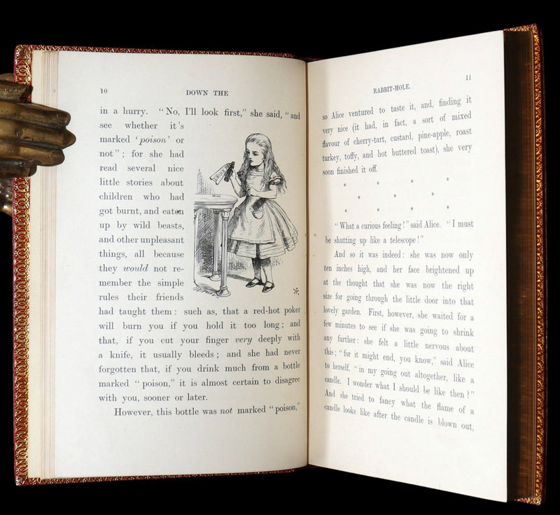 1899 Rare Zaehnsdorf Binding - Alice’s Adventures in Wonderland by Lewis Carroll