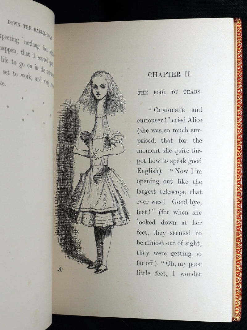 1899 Rare Zaehnsdorf Binding - Alice’s Adventures in Wonderland by Lewis Carroll