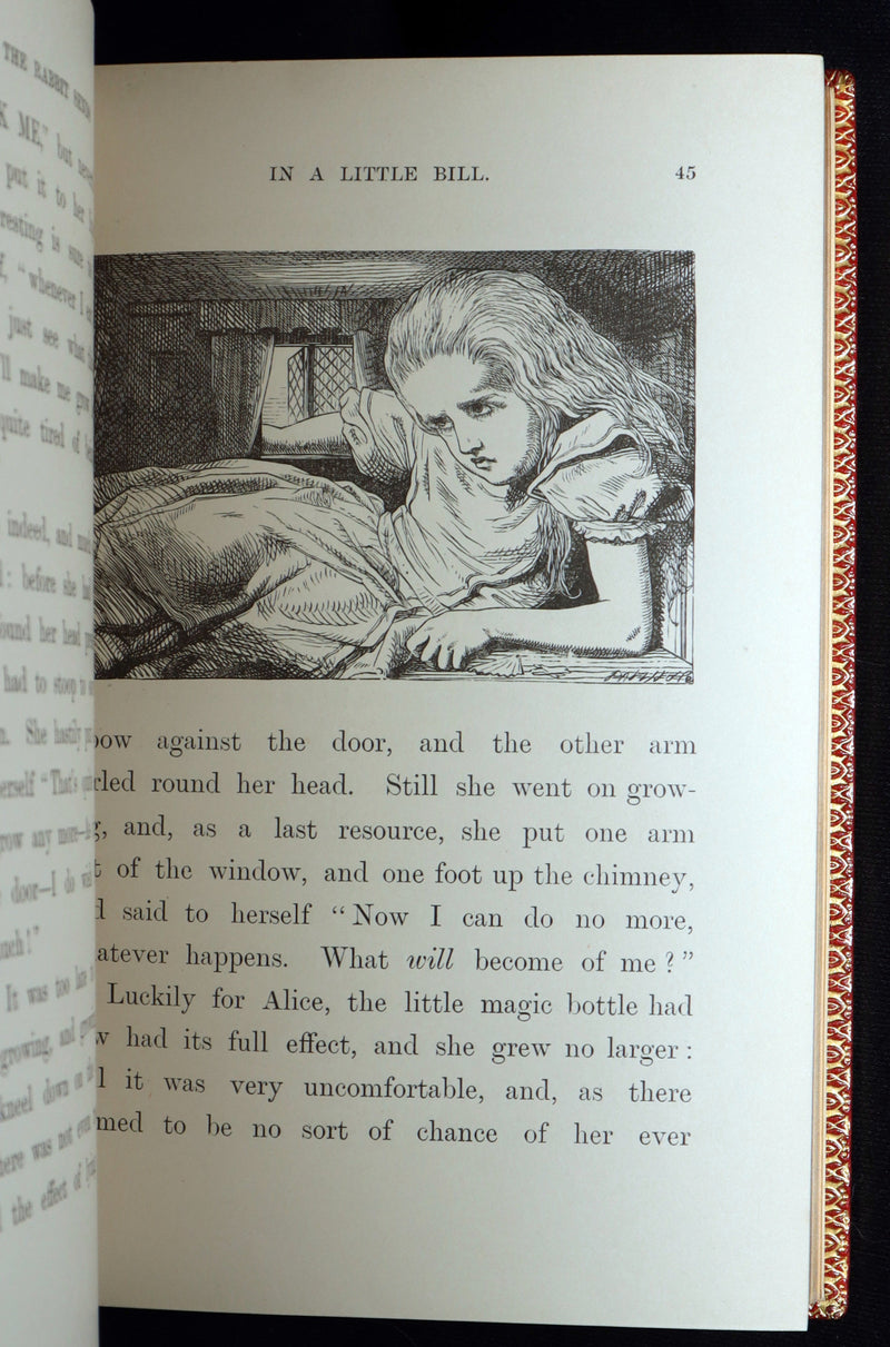 1899 Rare Zaehnsdorf Binding - Alice’s Adventures in Wonderland by Lewis Carroll