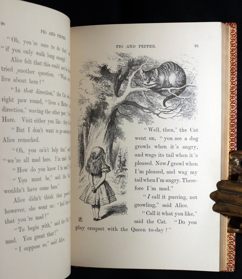 1899 Rare Zaehnsdorf Binding - Alice’s Adventures in Wonderland by Lewis Carroll