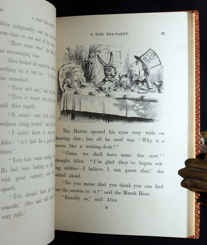1899 Rare Zaehnsdorf Binding - Alice’s Adventures in Wonderland by Lewis Carroll